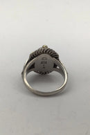 Georg Jensen Sterling Sølv Ring No. 1A (Delvist Forgyldt)