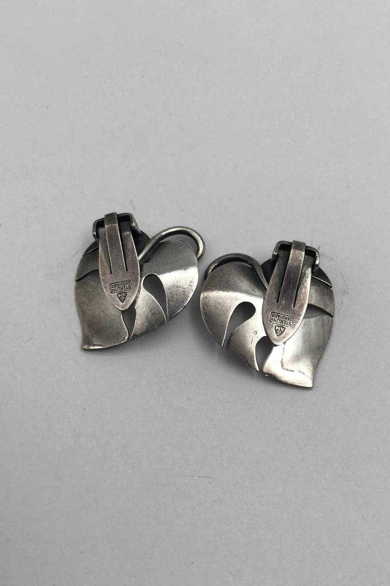 A. Michelsen Sterling Sølv Øreclips