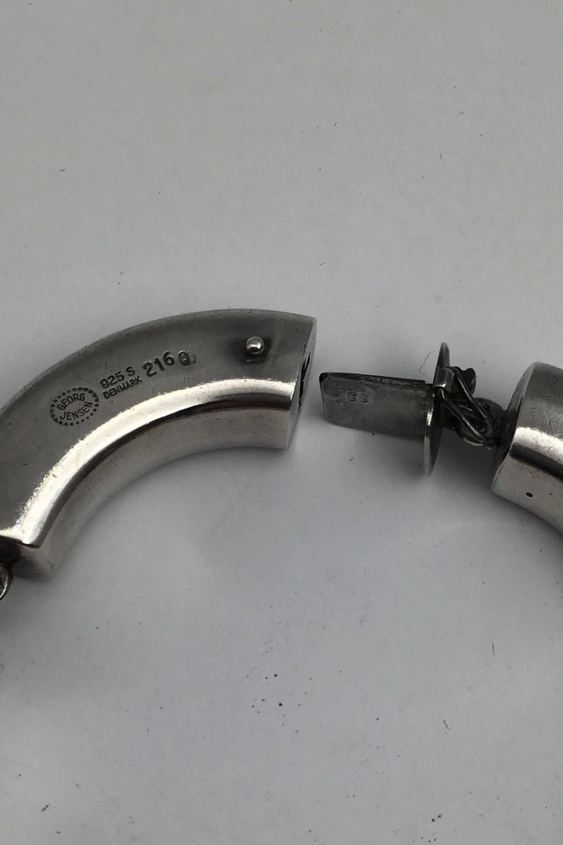 Georg Jensen Sterling Sølv Armlænke No. 216 Astrid Fog