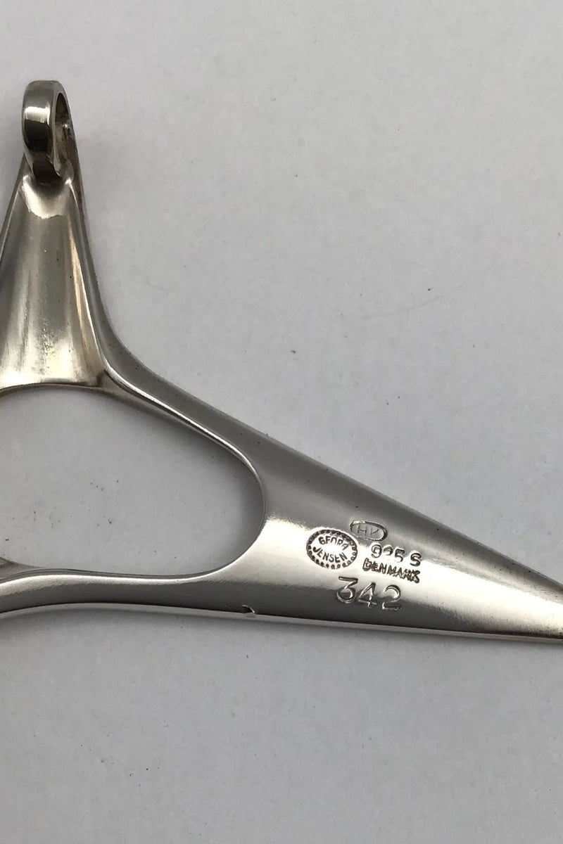 Georg Jensen Sterling Sølv Vedhæng No. 342 Henning Koppel