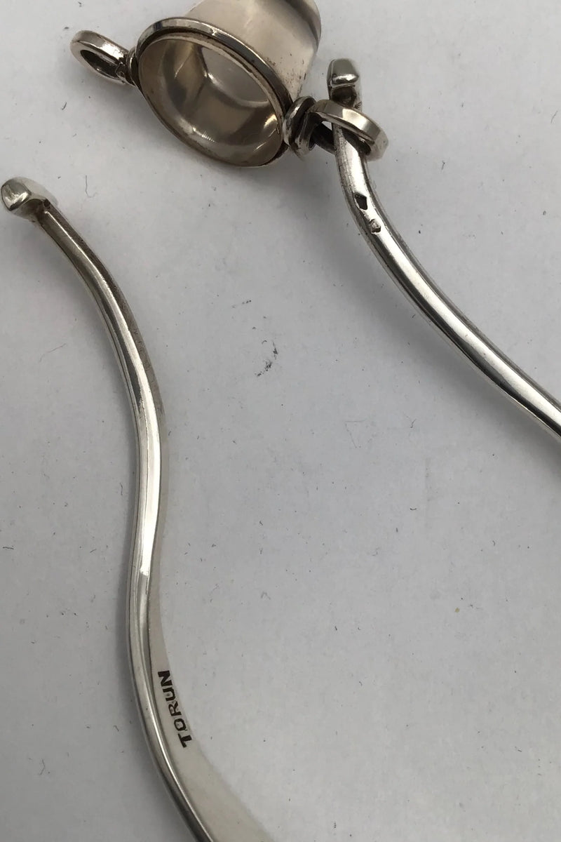 "Georg Jensen" Vivianna Torun Bülow-Hübe Sterling Sølv Armring Quartz
