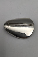 Georg Jensen Sterling Sølv Broche No. 328 Hæmatit