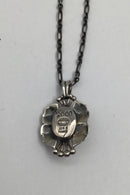 Georg Jensen Sterling Sølv Årsvedhæng 2000 Hæmatit