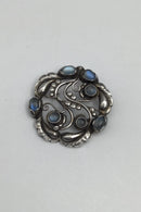 Georg Jensen Sterling Sølv Broche No. 159 Månesten
