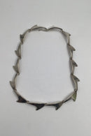Bent Knudsen Sterling Silver Shark Fin Necklace (14 Links)