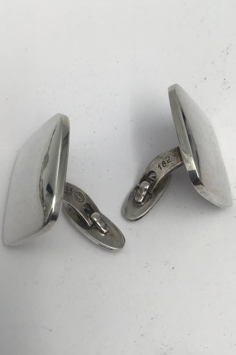 Georg Jensen Sterling Sølv Manchetknapper No. 182 Astrid Fog