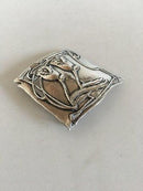 Arts & Crafts Belt Buckle with English Silver Marks