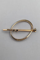 Bent Gabrielsen 14K  Guld Broche No 788 (Safir)