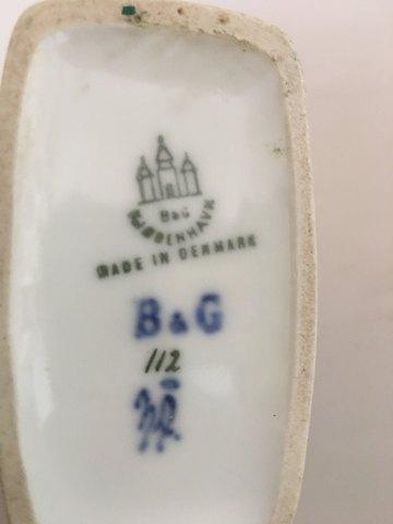 Bing & Grøndahl Art Nouveau Mindevase "Aux parlementaires francais de leurs confrères danois, Juillet 1909".