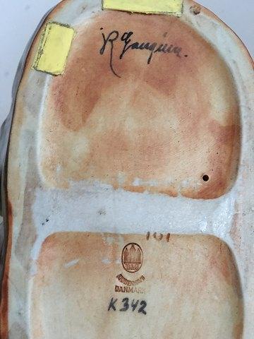 Bing & Grondahl Jean Rene Gauguin Trolle-Schale mit 2 Gesichtern K342