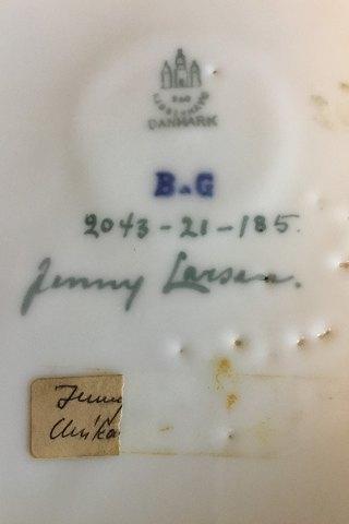 Bing & Grøndahl Unique Vase a Jenny Larsen med motif fra Grønland fra 1921