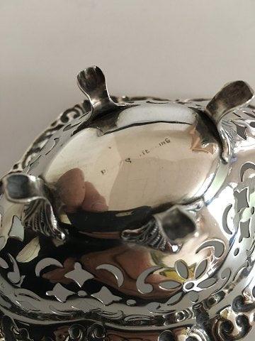 Birks pierced silver bowl on feet