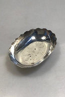 Blomsterudsmykket Sølv Skål