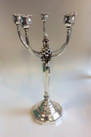 Et par Georg Jensen Kandelabre af sterlingsølv No 474.