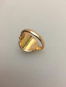 Georg Jensen 14K Gold Ring No 111 with Red Stone