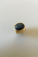 Georg Jensen 18K Guld Ring med Falkeøje.