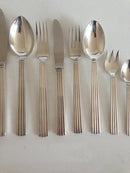 Georg Jensen Bernadotte Sterling Silver Dinner and Lunch Flatware set 108 pieces