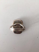 Georg Jensen Naja Salto Sterling Silver Enamel Ring No 602