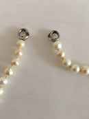 Georg Jensen Perlehalskæde med Lås af Hvidguld