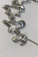Georg Jensen Sterling Sølv Armlænke No 88B Splash