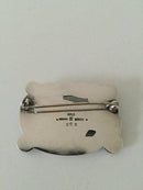 Georg Jensen Sterling Silber Brosche mit Tauben Nr. 209