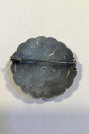 Georg Jensen ラピスラズリ入りスターリングシルバー・ブローチ No 16