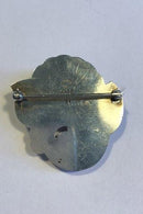 Georg Jensen Sterling Silver Brooch No 71 ヘマタイトをあしらったブローチ