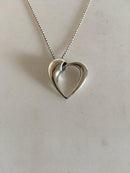 Georg Jensen纯银项链，心形吊坠，2006年