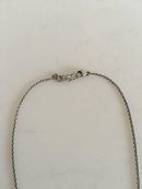 Georg Jensen Sterling Sølv Halskæde med Lille Hjertevedhæng