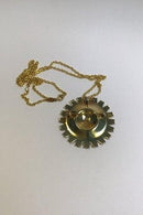 Georg Jensen Sterling Silber Marguerite Halskette (Brosche)