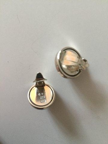 Georg Jensen Sterling Silver Earclips Modern