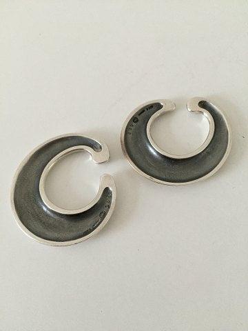 Georg Jensen Sterling Sølv Øreringe af Torun No 368