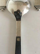 Georg Jensen Sterling Sølv Pyramide Sæt af 11 x Bouillon Skeer med Tidlige GJ Vintage Stempler