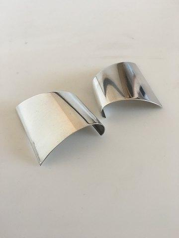 Georg Jensen Sterling Sølv Regitze Overgaard Øreringe No 378 (Clips)