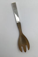 Georg Jensen Sterling Silver Relief Salad Fork No. 342B (Horn)