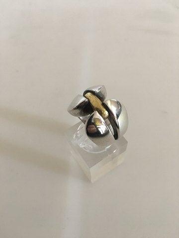 Georg Jensen Sterling Sølv Ring med Guld No. 311 Regitze Overgaard