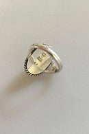 ジョージ ジェンセン スターリングシルバー リング No17 シルバーストーン付き