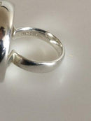 Georg Jensen纯银戒指No 466配蓝色石英