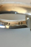 Georg Jensen Sterlingsilber-Kugelring Nr. 473 mit schwarzem Achat.