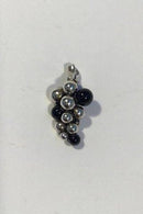 Georg Jensen Sterlingsilber-Anhänger "Mondscheintrauben" mit Onyx