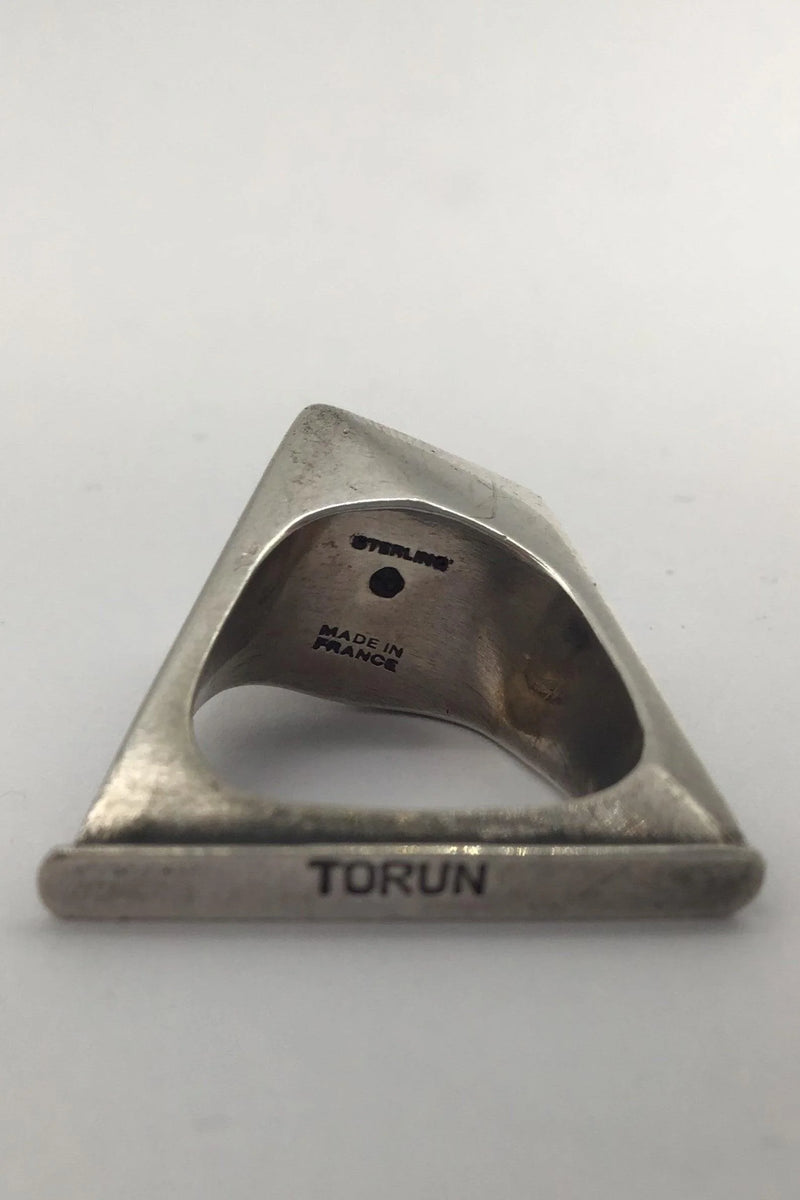 "Georg Jensen" Vivianna Torun Bülow-Hübe Sterling Sølv Ring Quartz