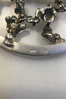 Glasskål med Sterling Sølv Rist