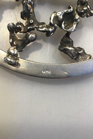 Glasskål med Sterling Sølv Rist