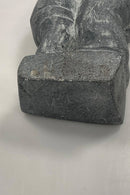 Grønlandsk Fedtstensfigur af Inuit Kvinde og barn