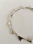 Hans Hansen Sterling Silver Shark Fin Necklace No 125