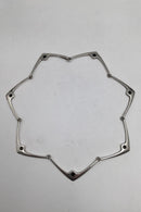 Hans Hansen Sterling Sølv Halskæde No 316 E. Sort Emalje