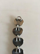 Hans Hansen Sterling Sølv Hjertehalskæde