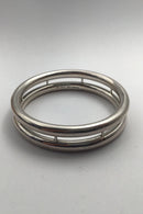 Hans Hansen Sterling Sølv Moderne Dobbelt Armring