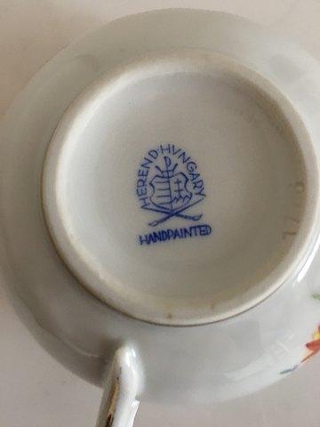 Herend Ungarn The kop og underkop med håndmalet blomster