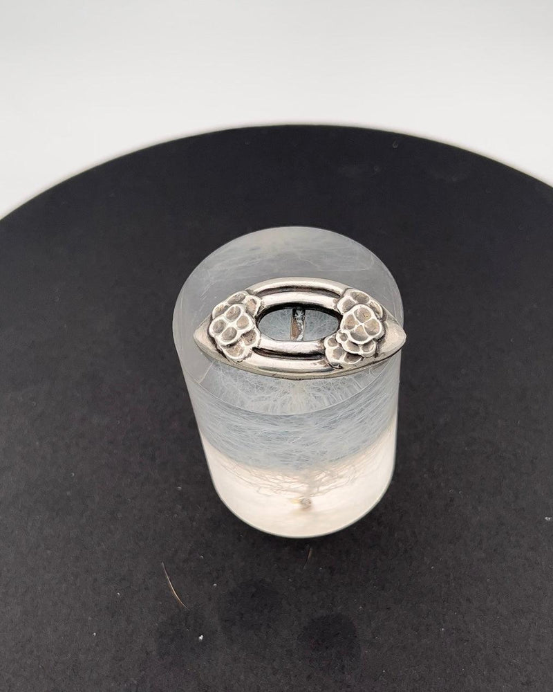 Early Georg Jensen Silver Belt Buckle in 826 S. from 1909-1914